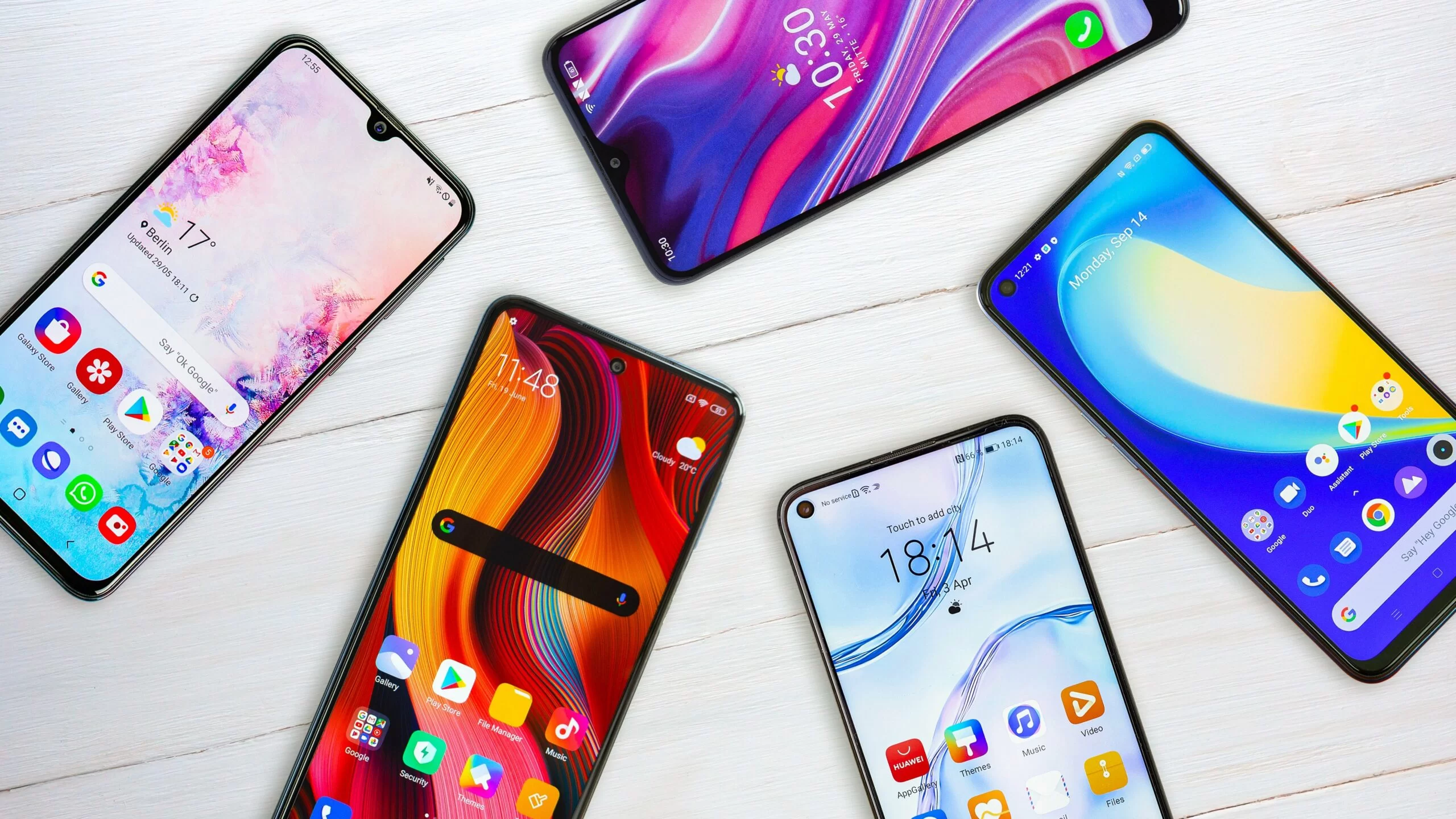 Using phone outdoors